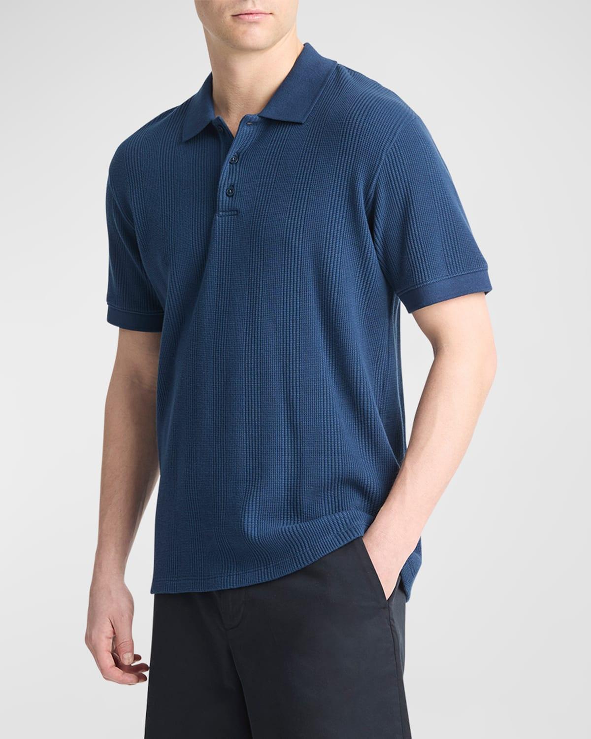 Mens Variegated Pima Cotton Polo Shirt Vince Product Image