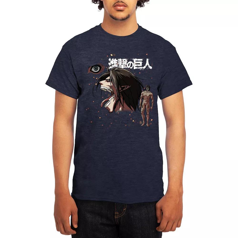 Men's Attack on Titan Titan Model Tee, Boy's, Size: Medium, Grey Navy Product Image