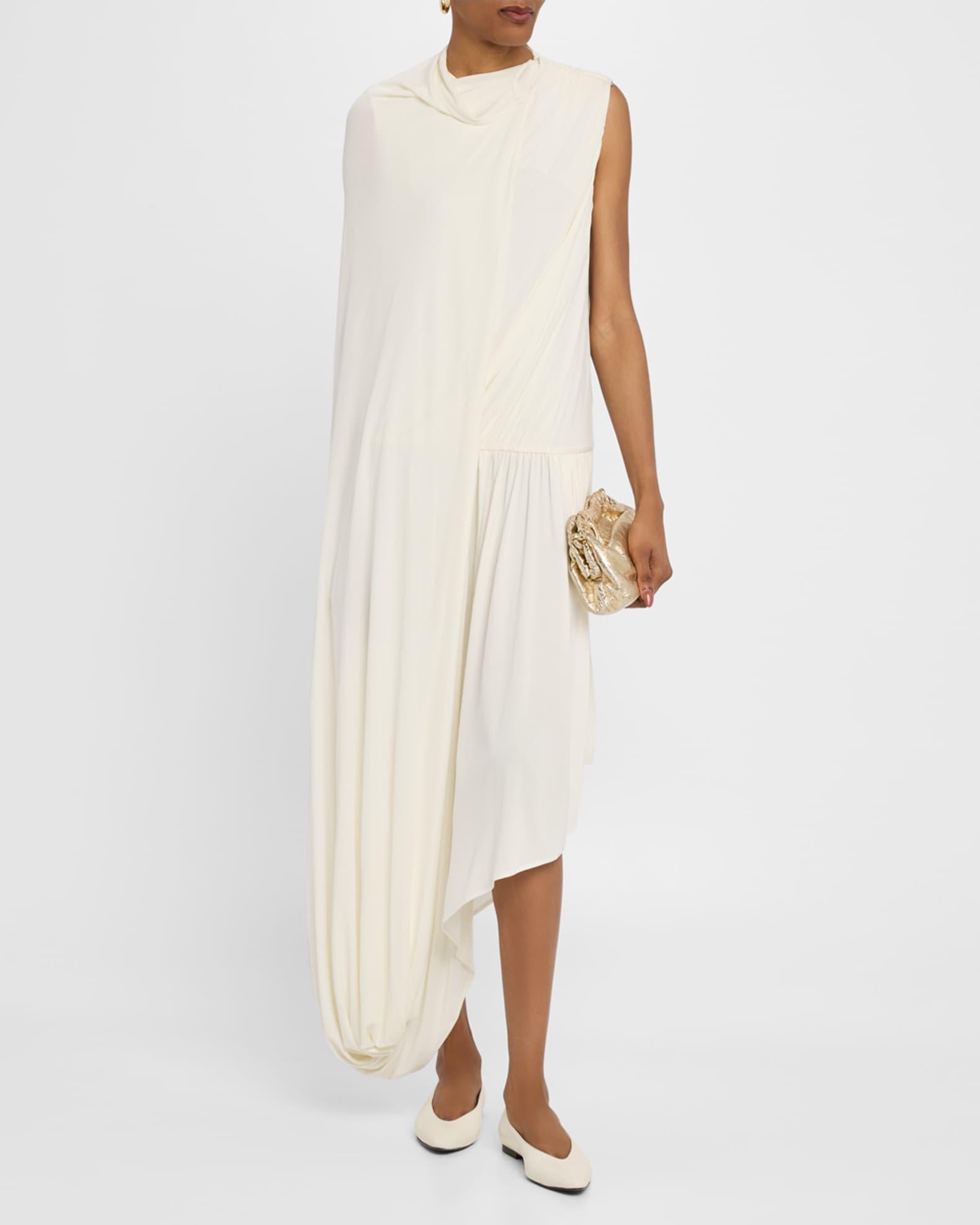 Jersey Draped Tail Dress Product Image