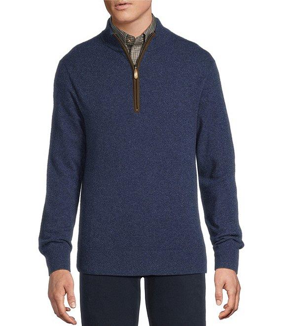 Cremieux Blue Label Luxury Cashmere Quarter-Zip Sweater Product Image