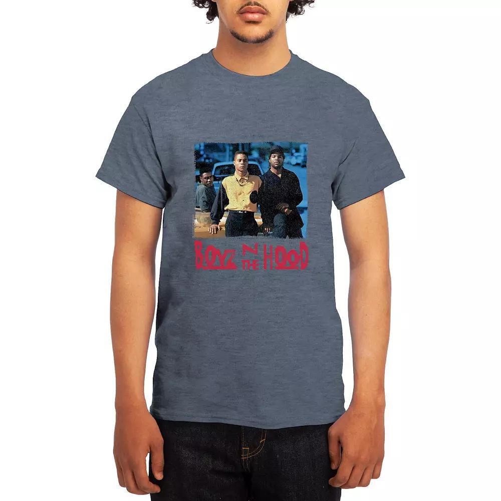 Men's Cobra Kai No Mercy Fist Tee, Size: XL, Grey Light Blue Product Image