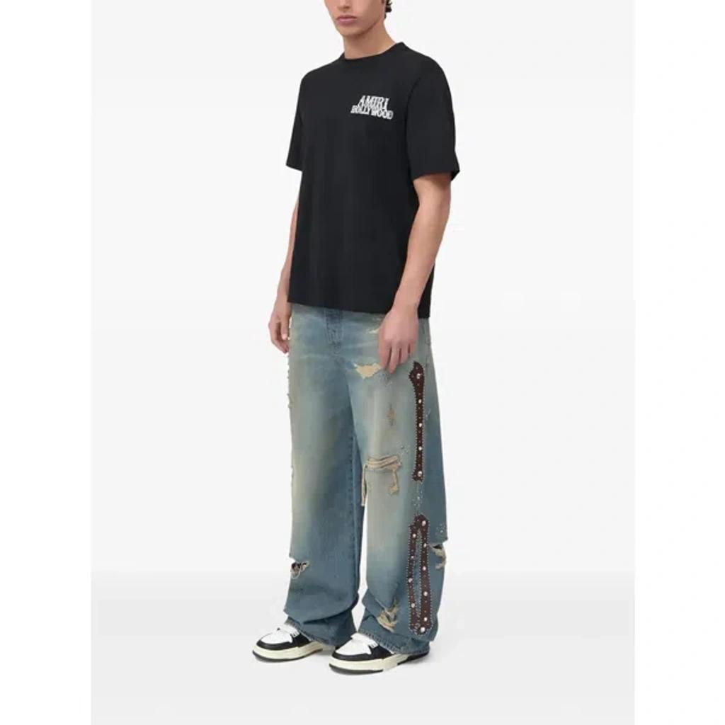 AMIRI Mens Black Hollywood City Relaxed-fit Cotton-jersey T-shirt Xl Product Image