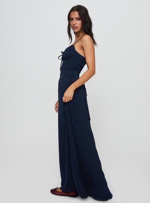 Eleanora Maxi Dress Navy Product Image