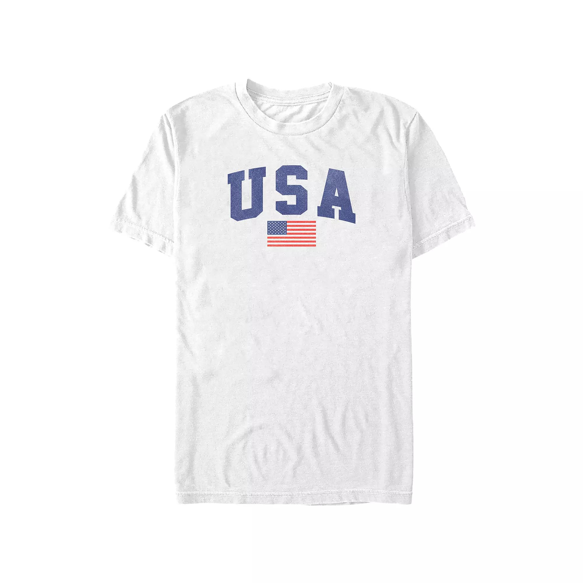 Big & Tall USA Flag Graphic Tee, Men's,  Product Image