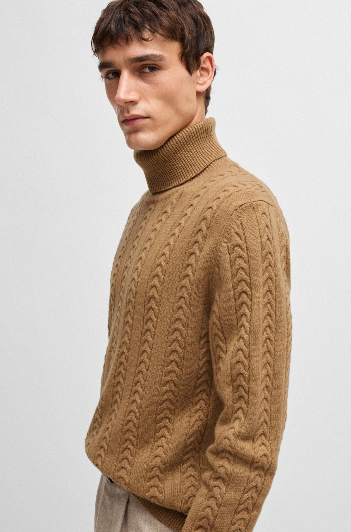 Cable-knit sweater in wool and cashmere Product Image
