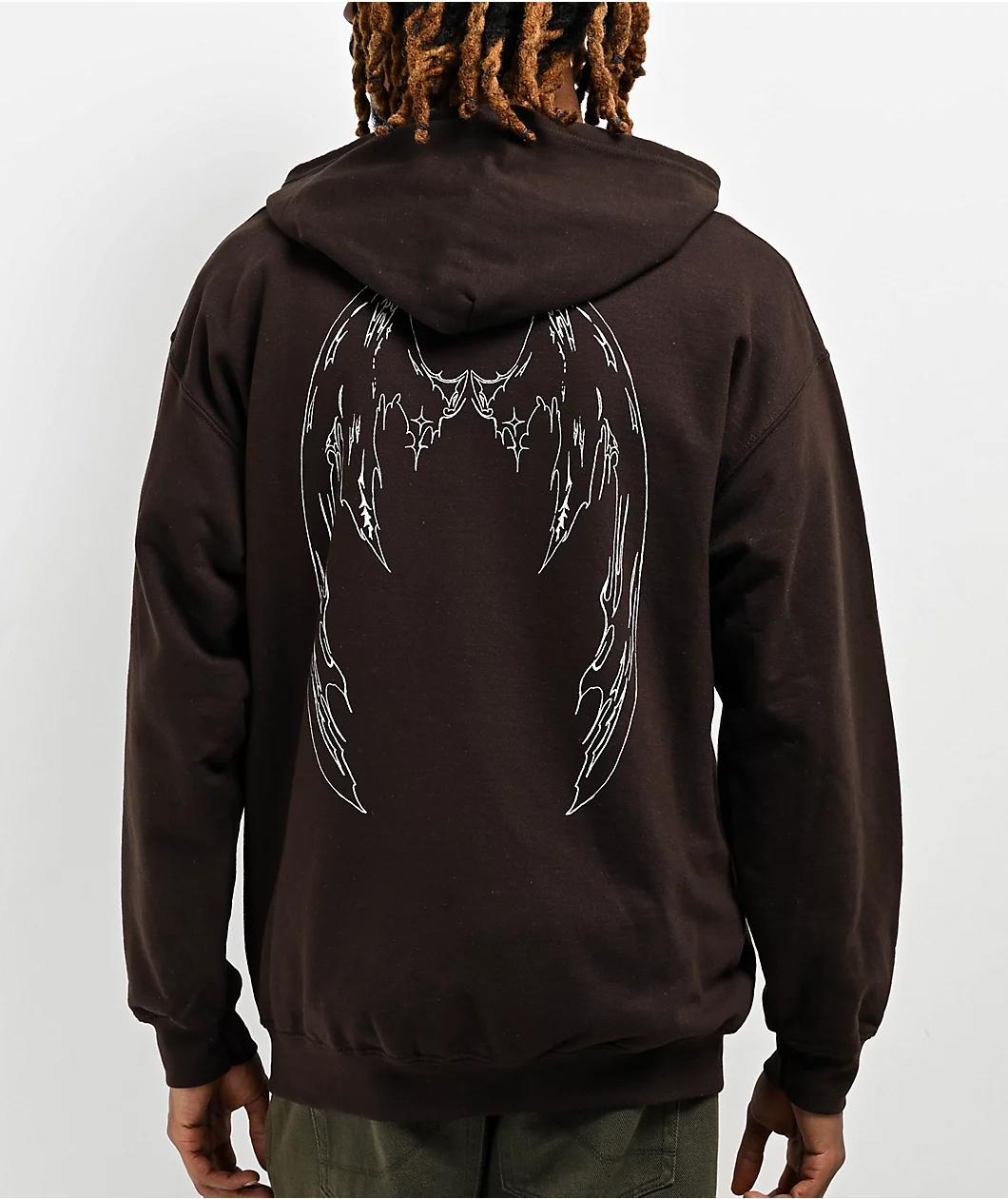 Vitriol Brutal Brown Zip Hoodie Product Image