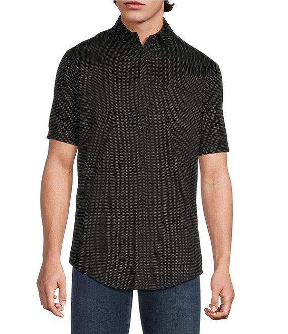 Murano Classic Fit Dobby Dot Short Sleeve Woven Shirt Product Image