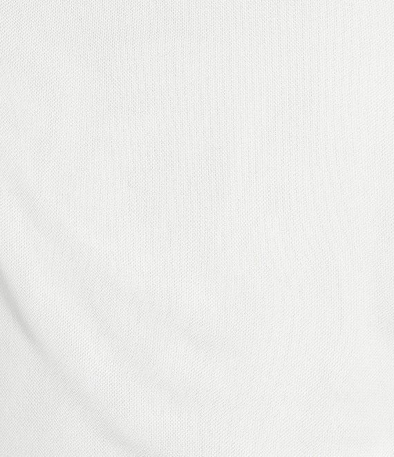 Calvin Klein Mesh Knit Mock Neck Sleeveless Fitted Top Product Image