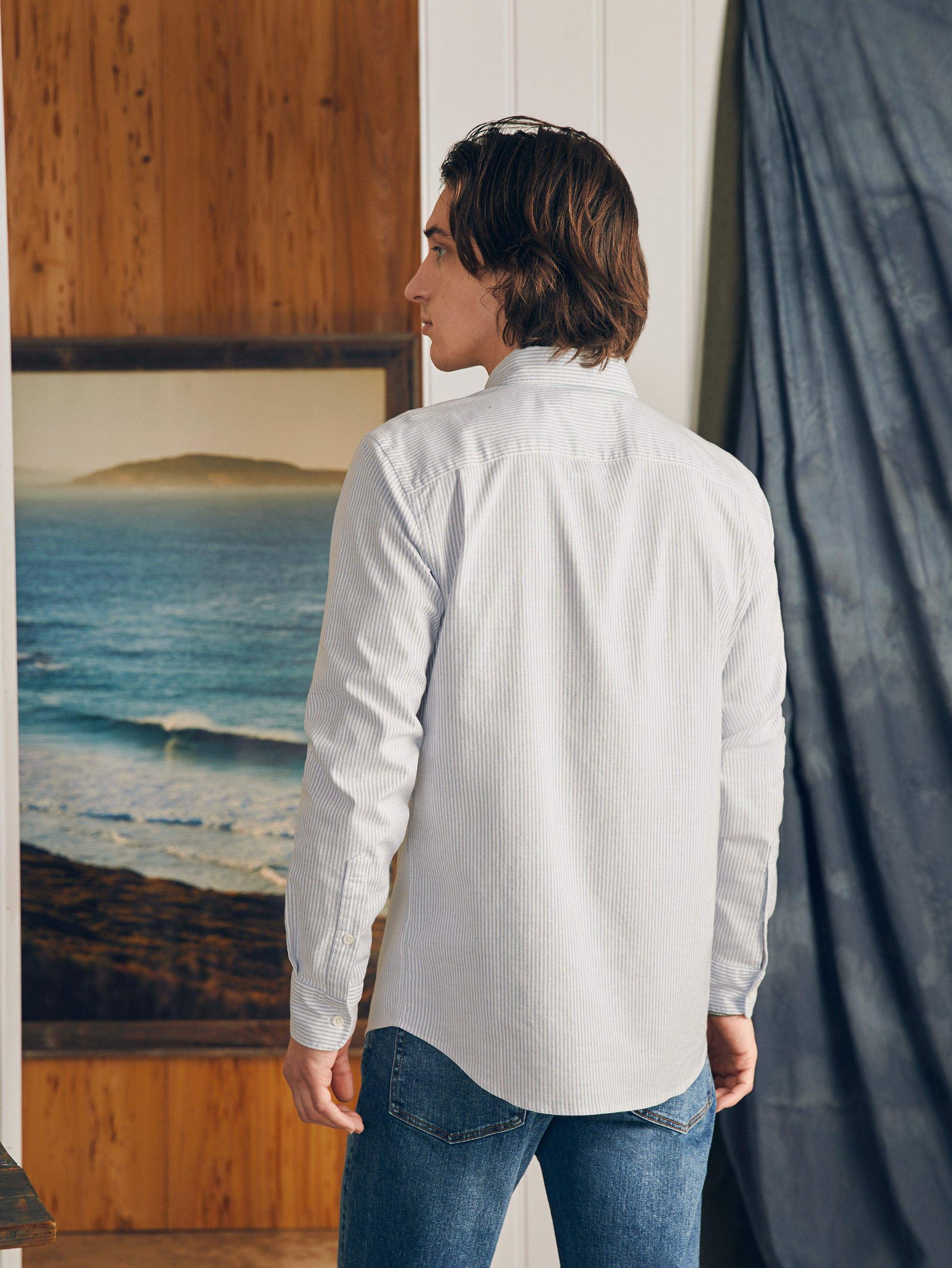 Supima Oxford Shirt - Classic Stripe Male Product Image