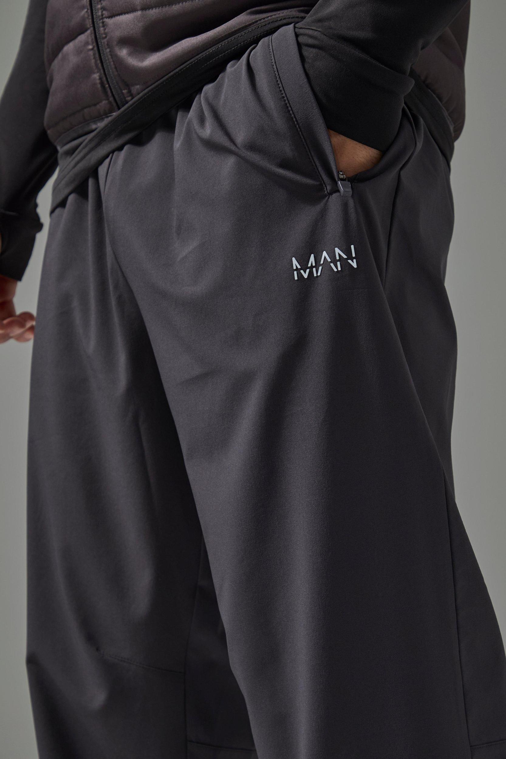 Man Active Cuffed Hem Regular Fit Sweatpants | boohooMAN USA Product Image