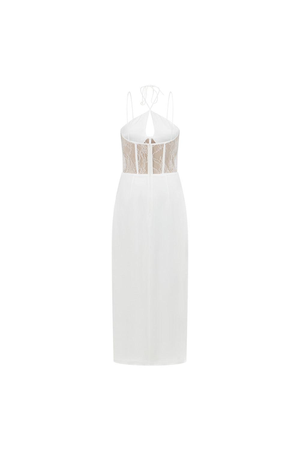Teyah Midi Dress - White Product Image