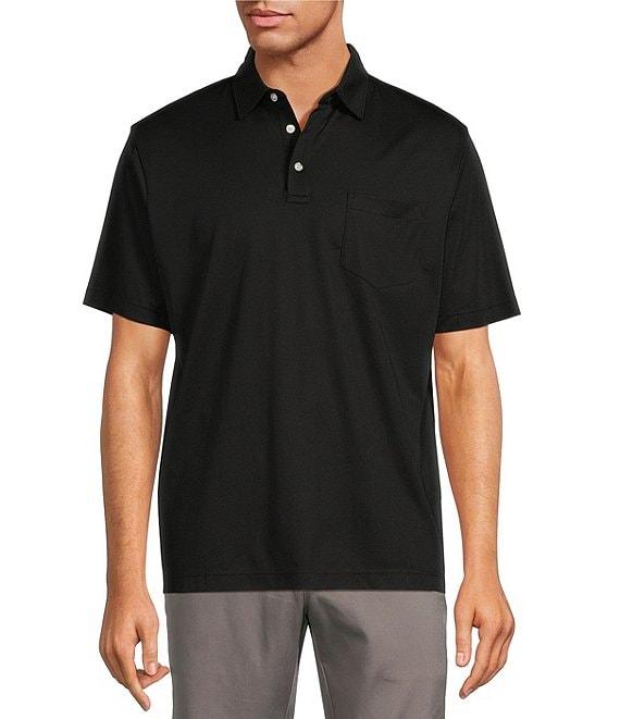 Roundtree & Yorke TravelSmart Easy-Care Performance Short Sleeve Solid Birdseye Polo Shirt Product Image