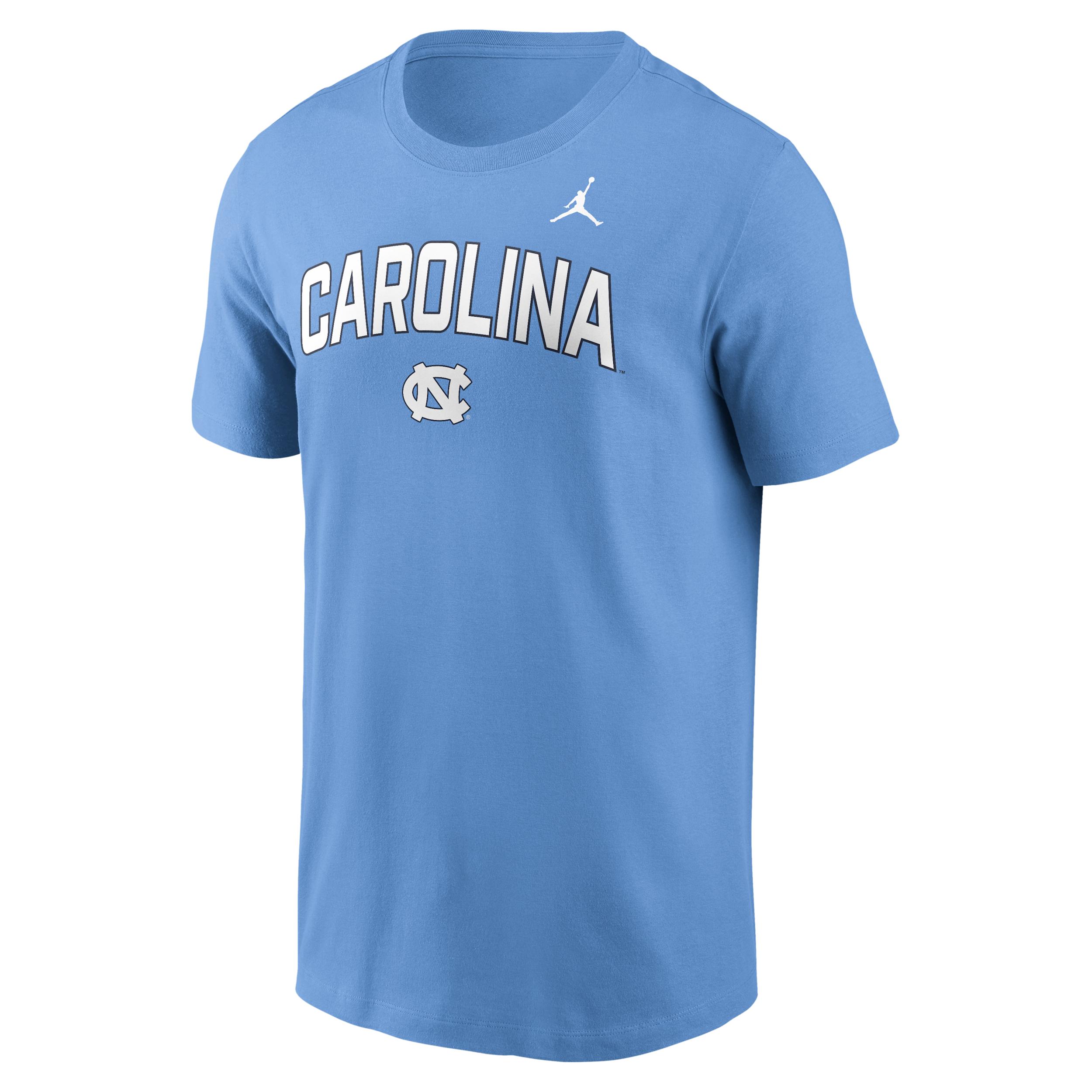Mens North Carolina Primetime Arch Stack Jordan Brand College T-Shirt | N1994EYNCN-8XD Product Image