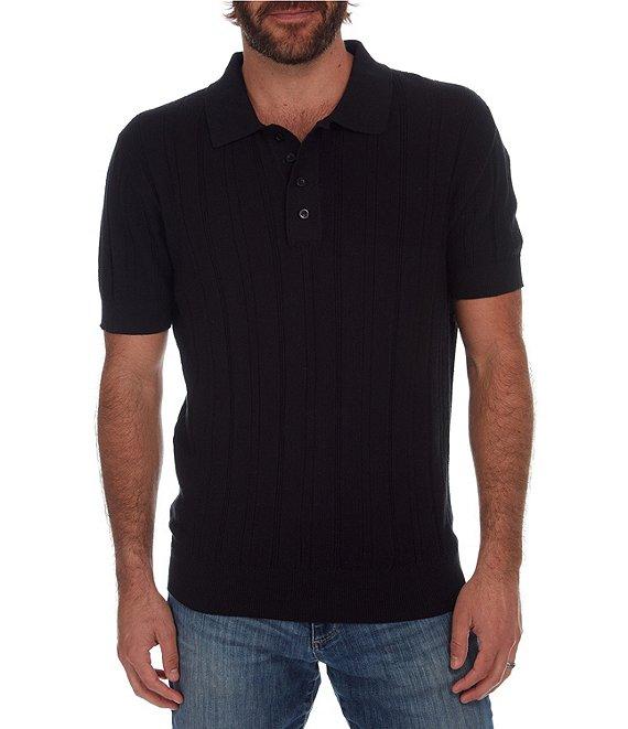 PX Clothing Short Sleeve Knit Polo Sweater Product Image