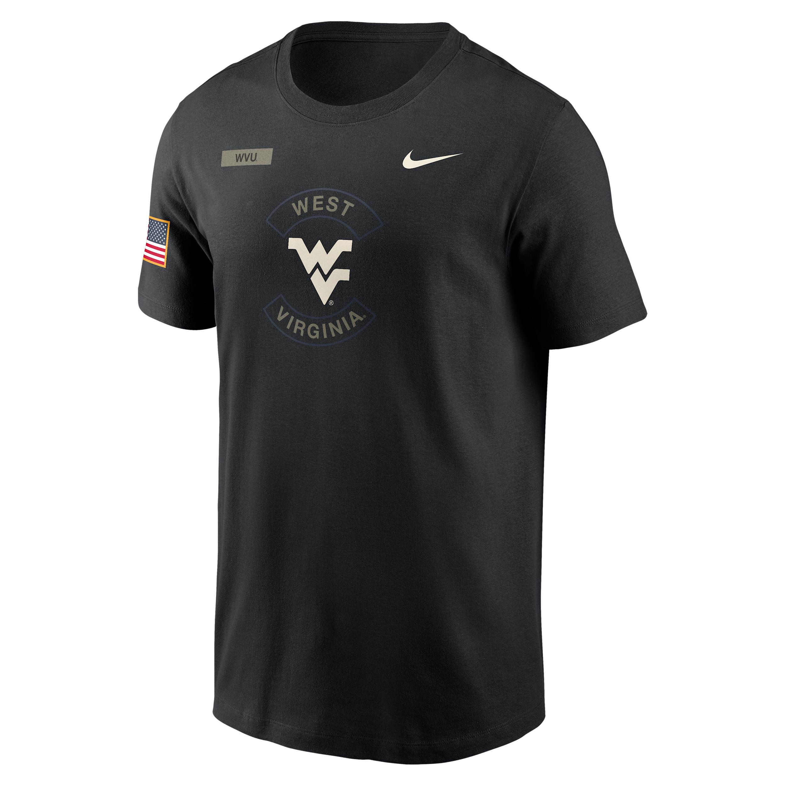 West Virginia Military Appreciation Nike Mens Dri-FIT College T-Shirt | 02ET00AWVN-5MV Product Image