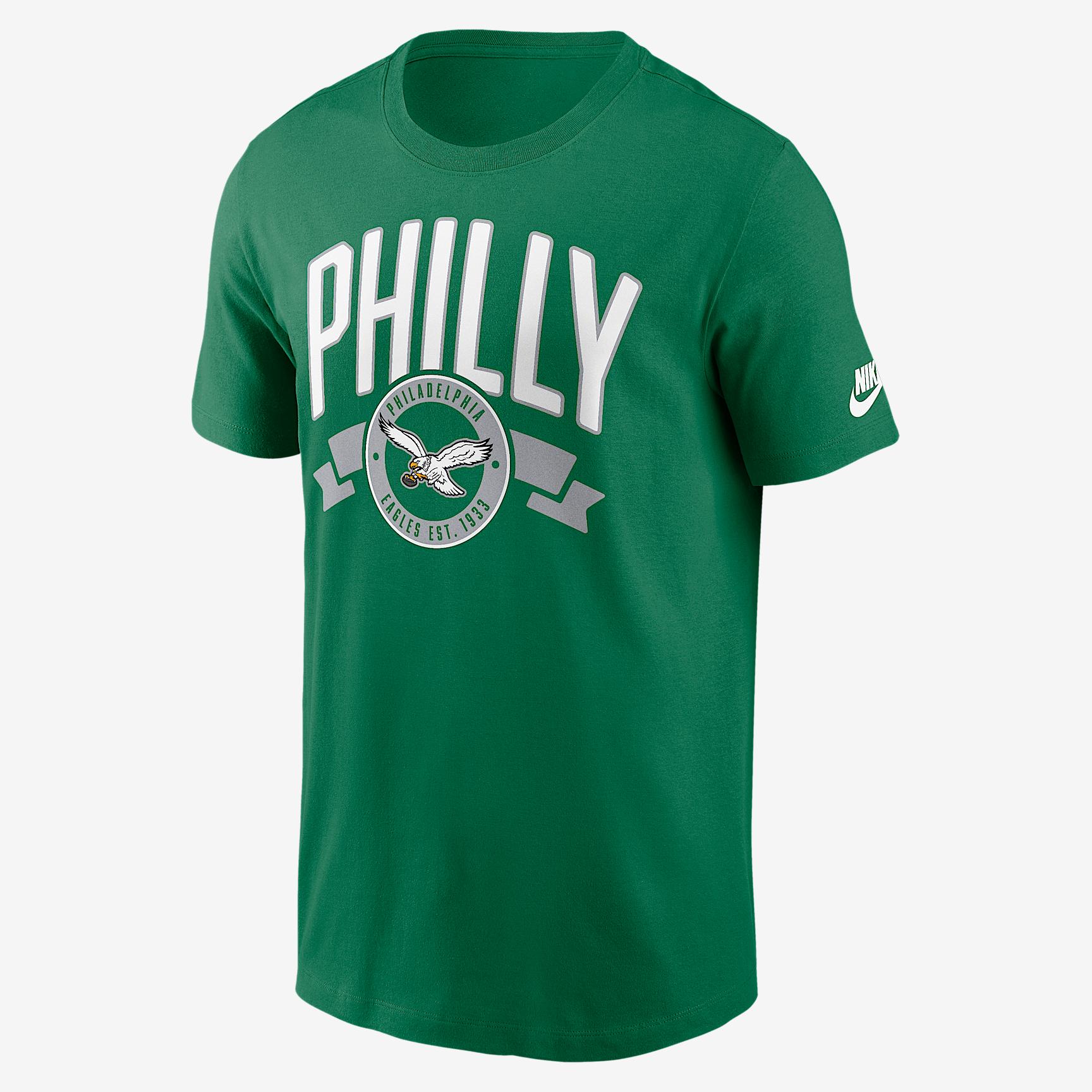 Philadelphia Eagles Rewind Front And Back Hit Essential Nike Mens NFL T-Shirt | N19930RQ86-93P Product Image
