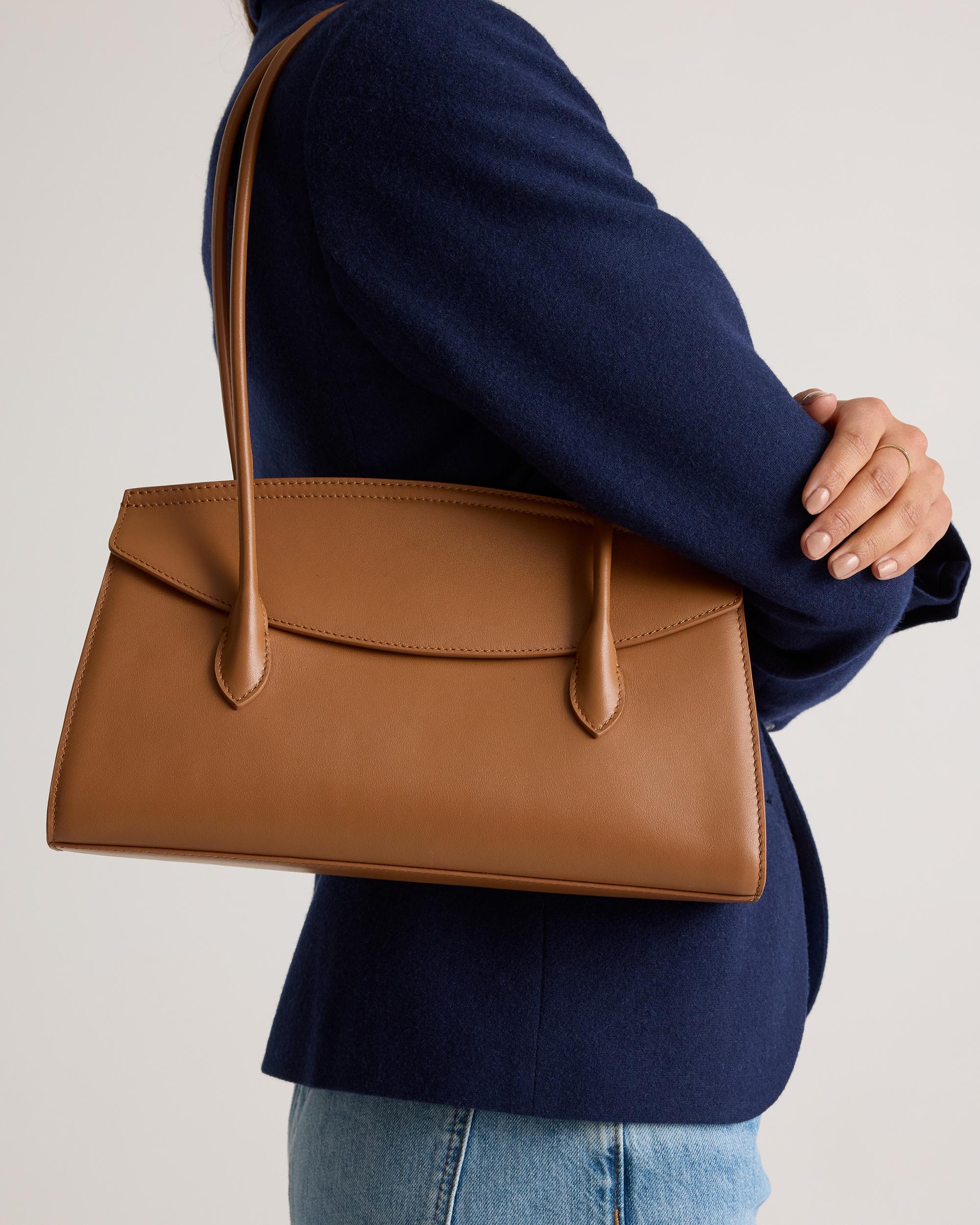 Quince | Women's Italian Leather Double Strap Shoulder Bag Product Image