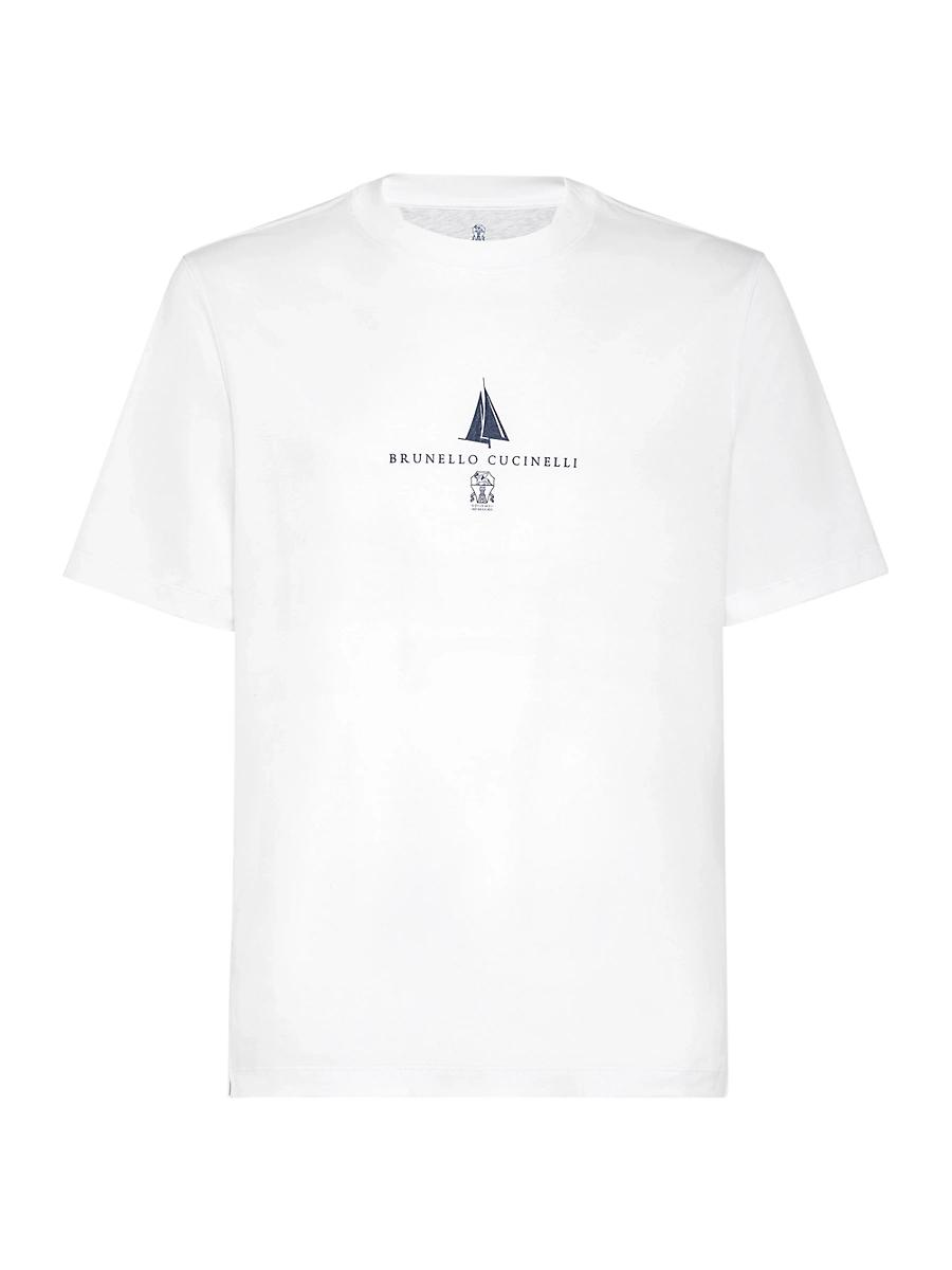 Mens Cotton Jersey T-Shirt with Print Product Image