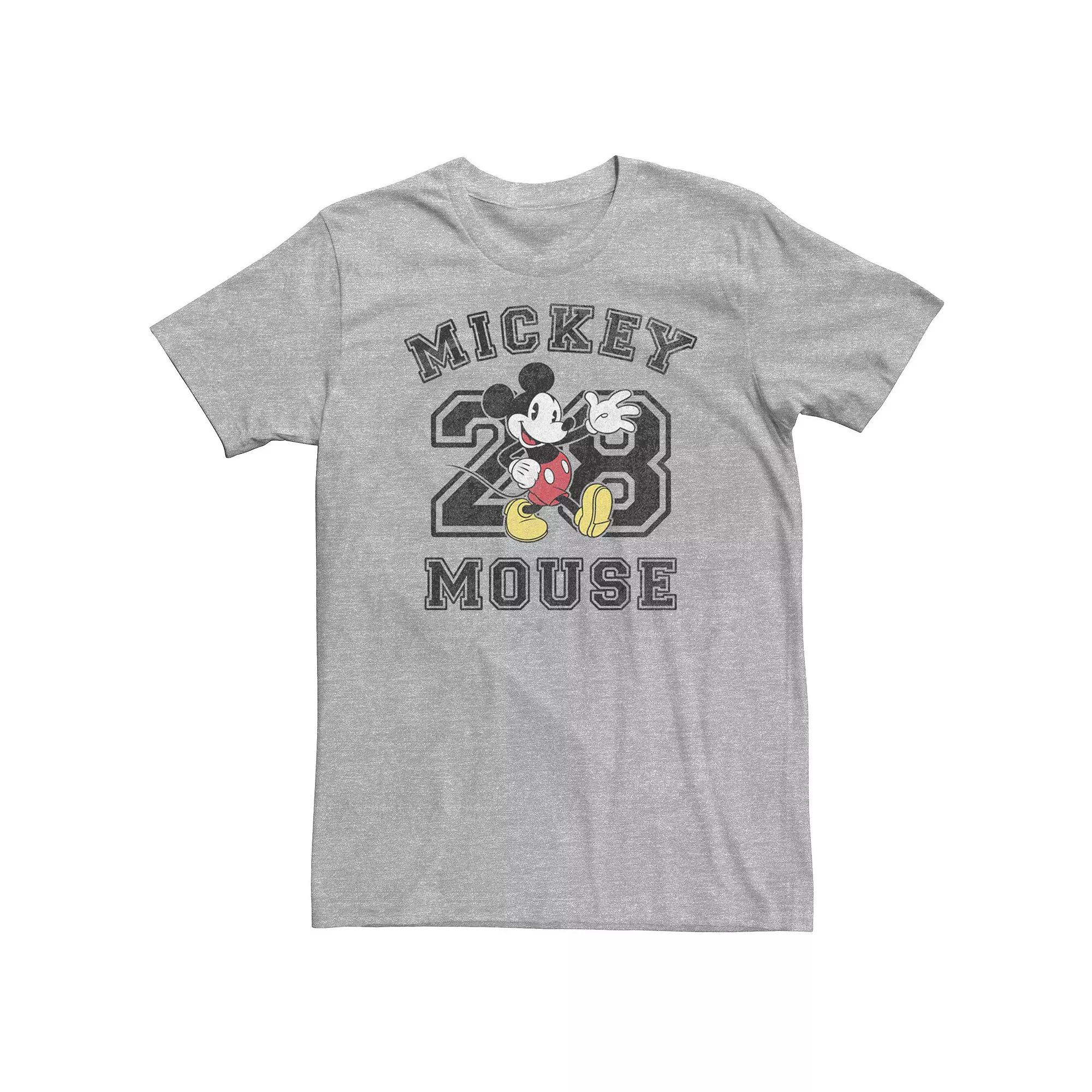 Big & Tall Disney Mickey Varsity Text #28 Portrait Tee, Men's,  Product Image