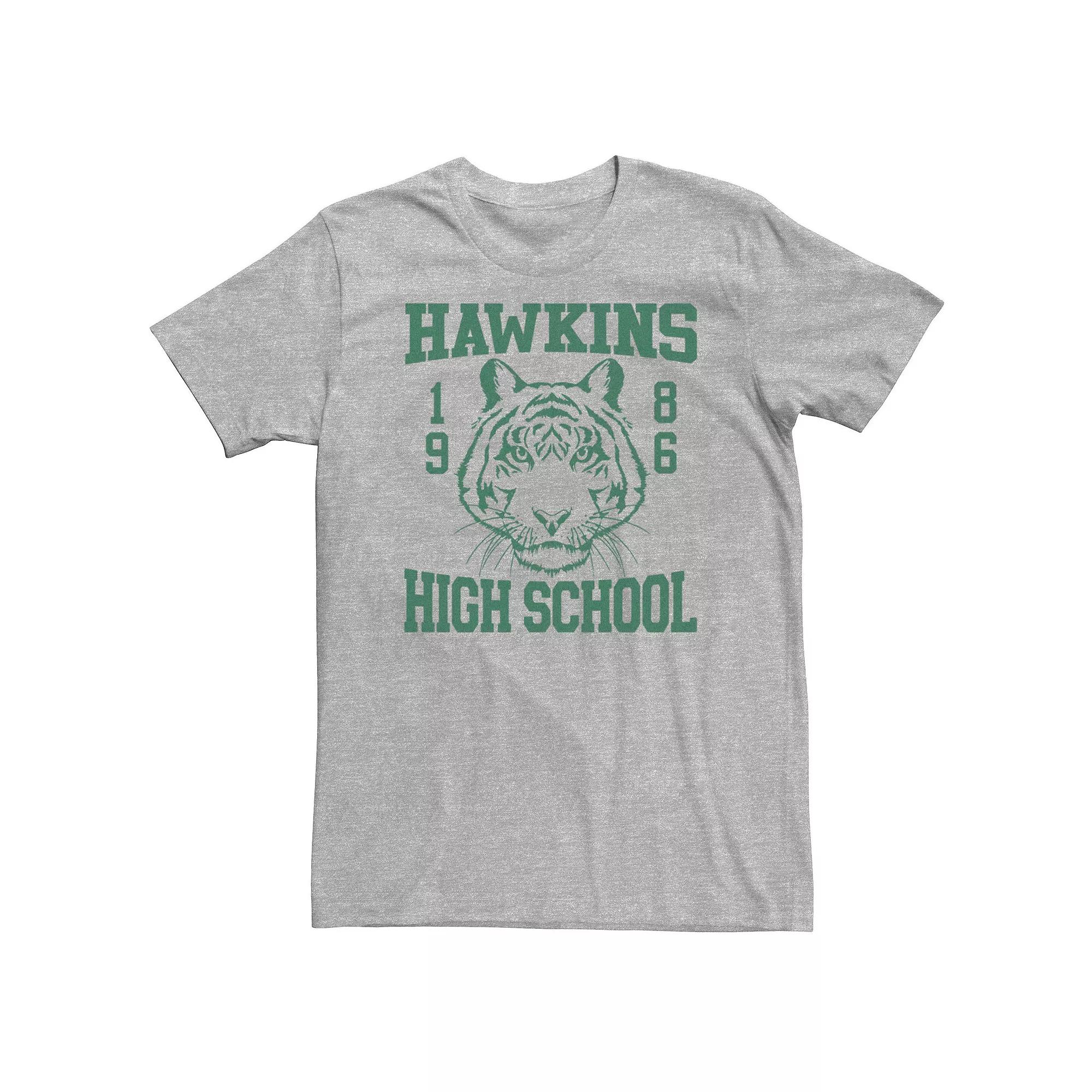 Big & Tall Netflix Stranger Things Hawkins 1986 High School Tee, Men's,  Product Image