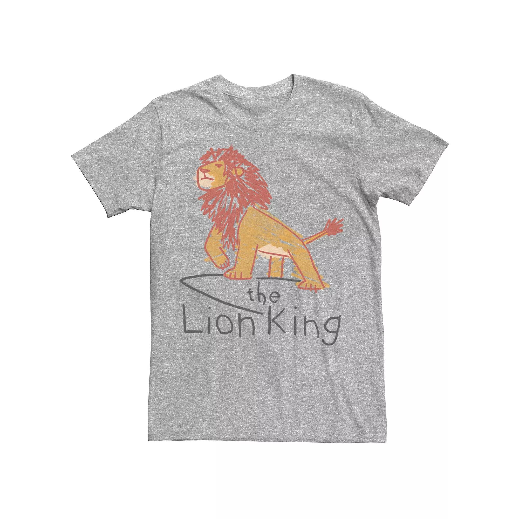 Disney's The Lion King Simba Men's Cave Painting Logo Tee,  Product Image