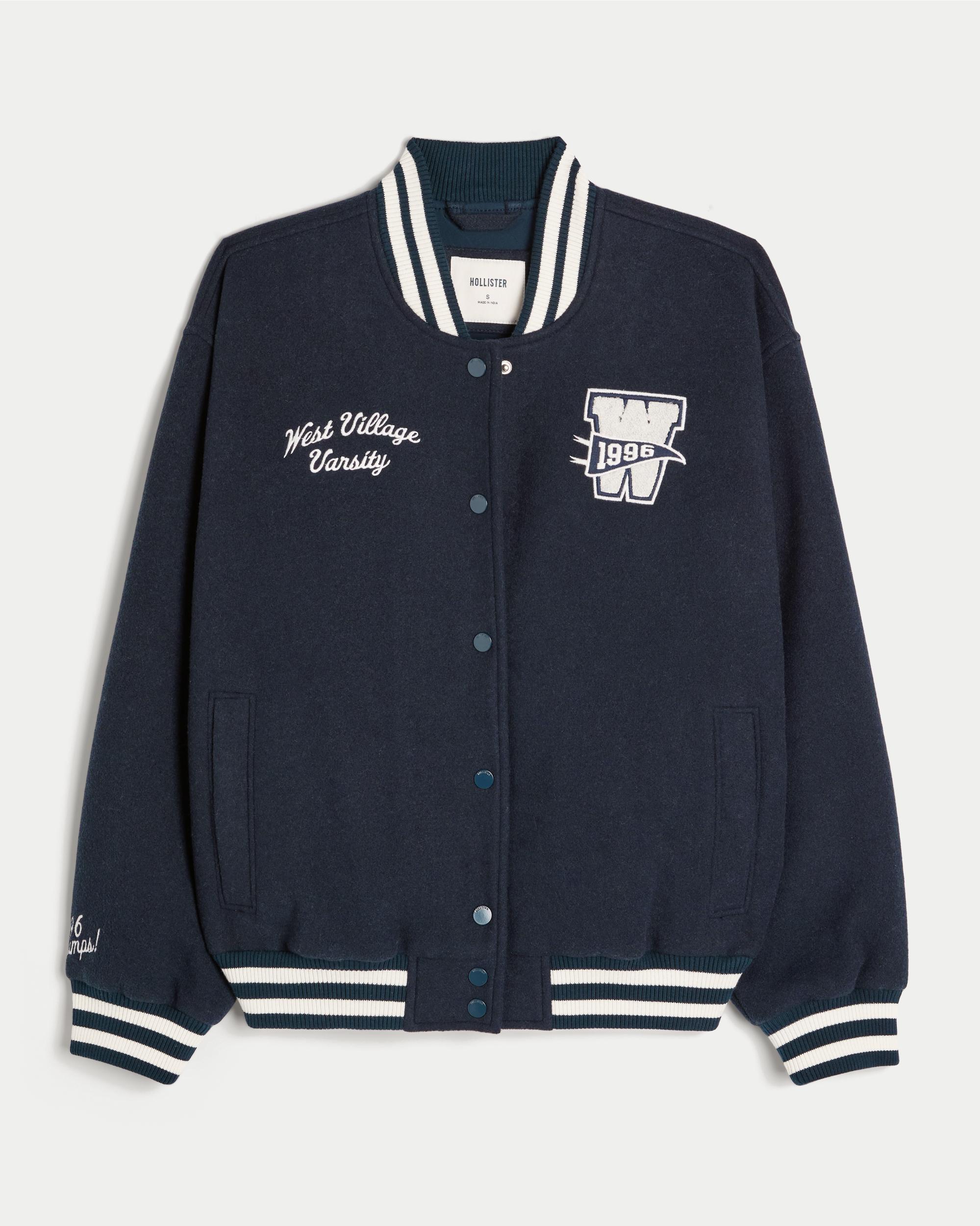 West Village Varsity Graphic Bomber Jacket Product Image