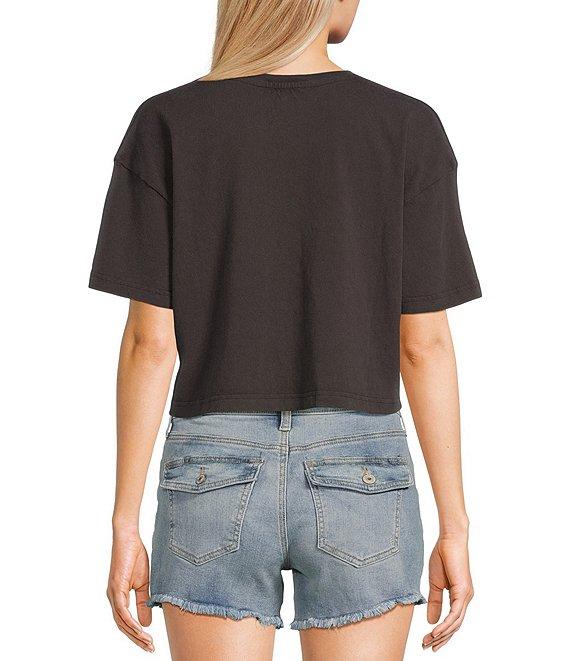 Hurley Society Islands Graphic Short Sleeve Boxy Cropped T-Shirt Product Image
