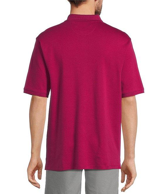 Roundtree & Yorke Supima Short Sleeve Solid Polo Shirt Product Image