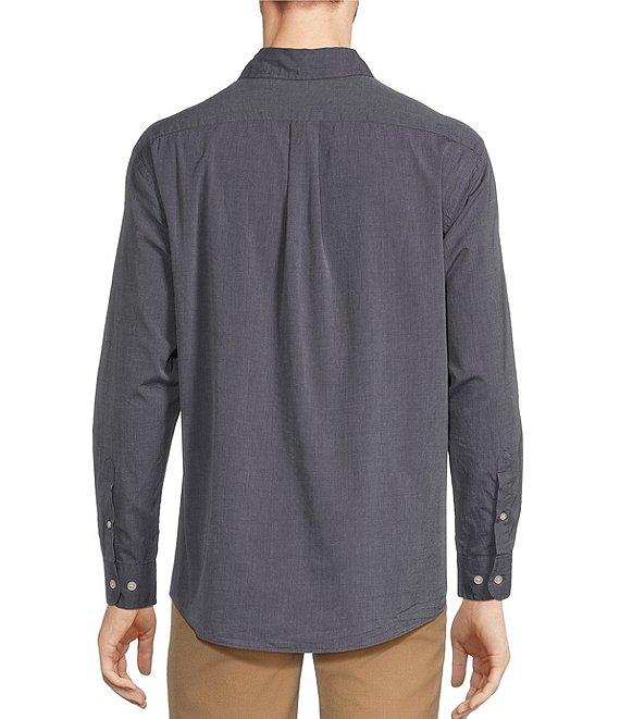 Roundtree & Yorke Long Sleeve Solid Slub Sport Shirt Product Image