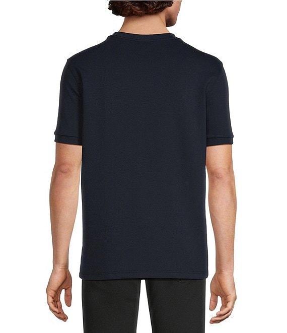 Murano Liquid Luxury Neoprene Crew Neck Short Sleeve Shirt Product Image