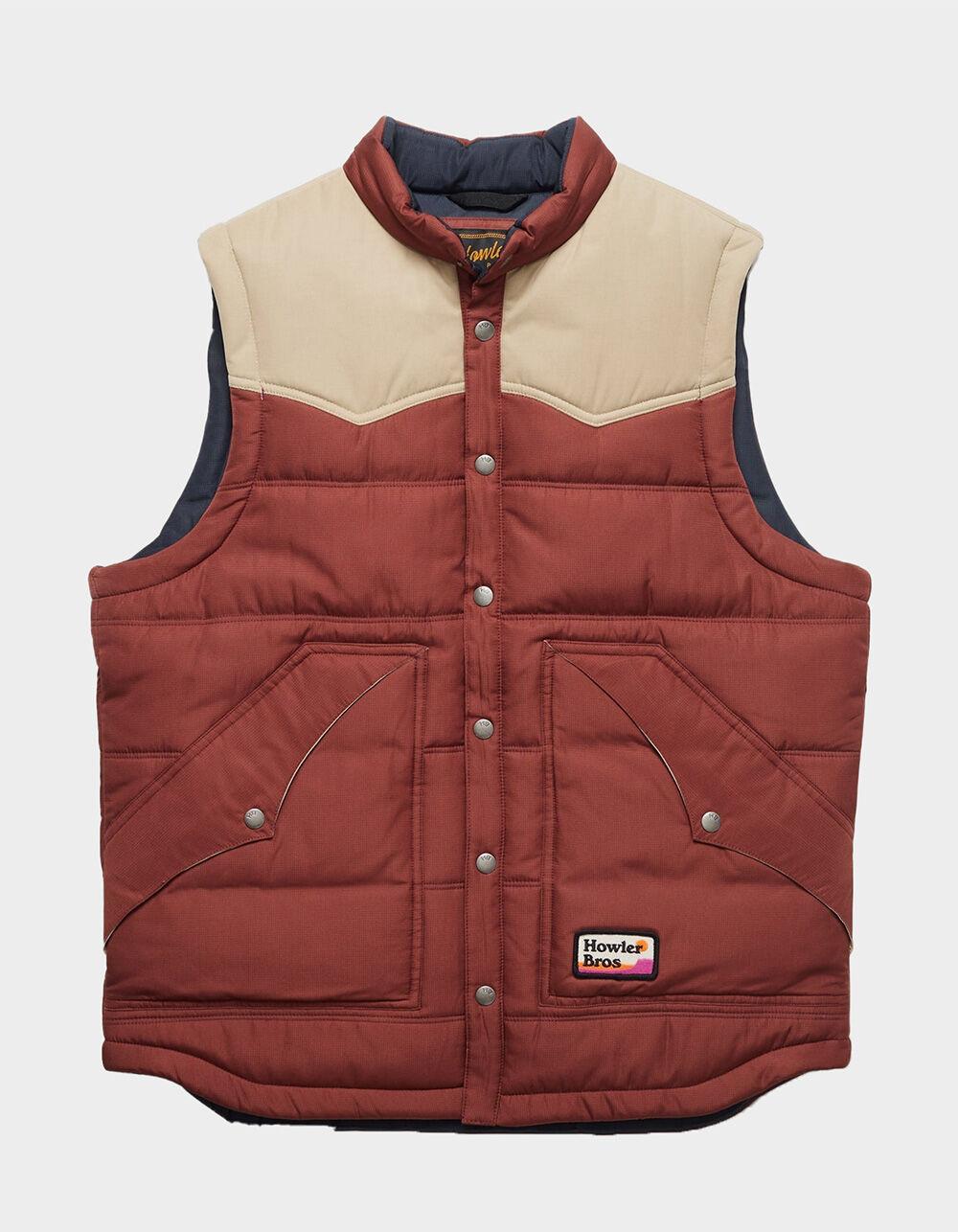 HOWLER BROTHERS Rounder Mens Vest - BURNT RED Product Image