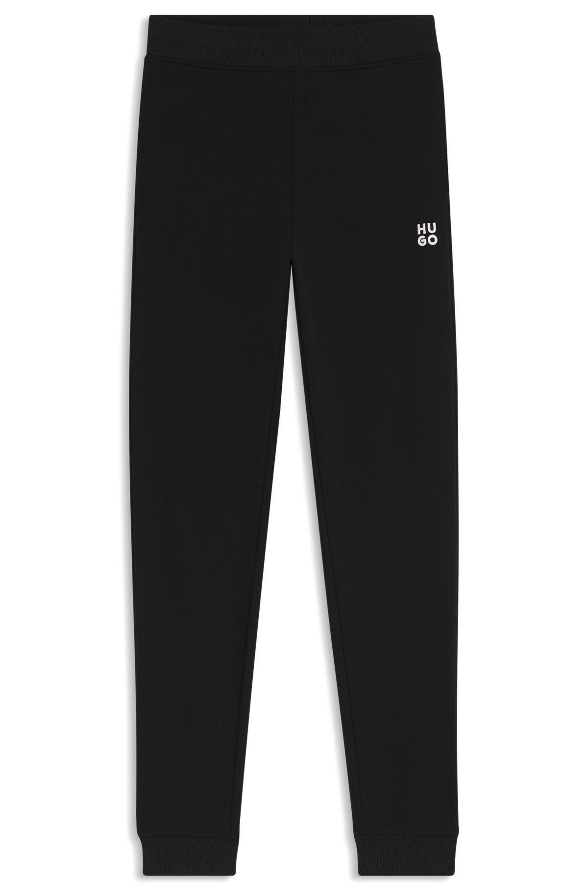 Stacked-logo tracksuit bottoms in cotton terry Product Image