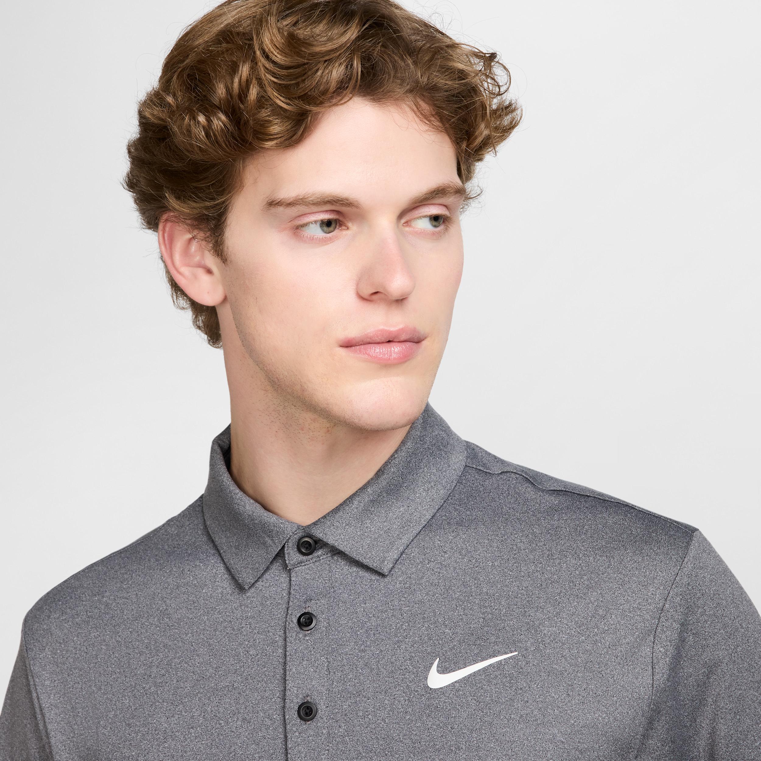 Nike Mens Tour Dri-FIT Heathered Golf Polo | FZ7473-010 Product Image