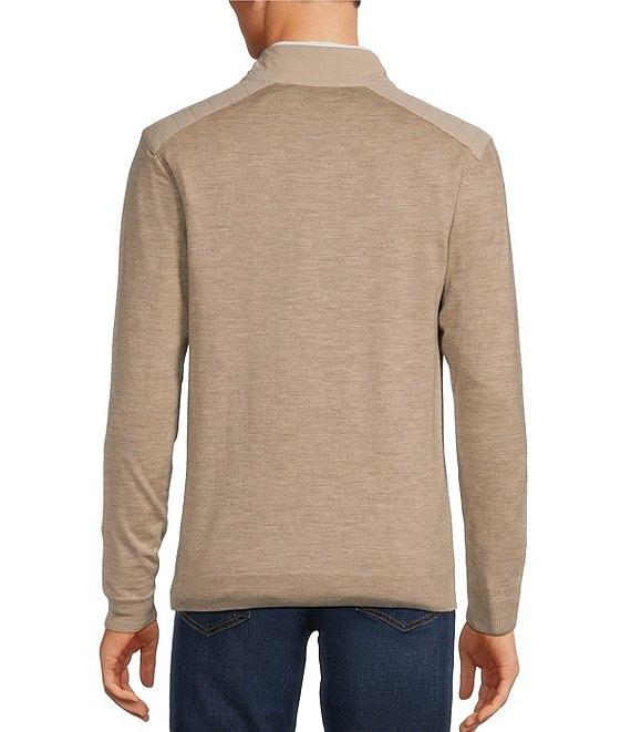 Hart Schaffner Marx Quarter-Zip Merino Wool Sweater Product Image