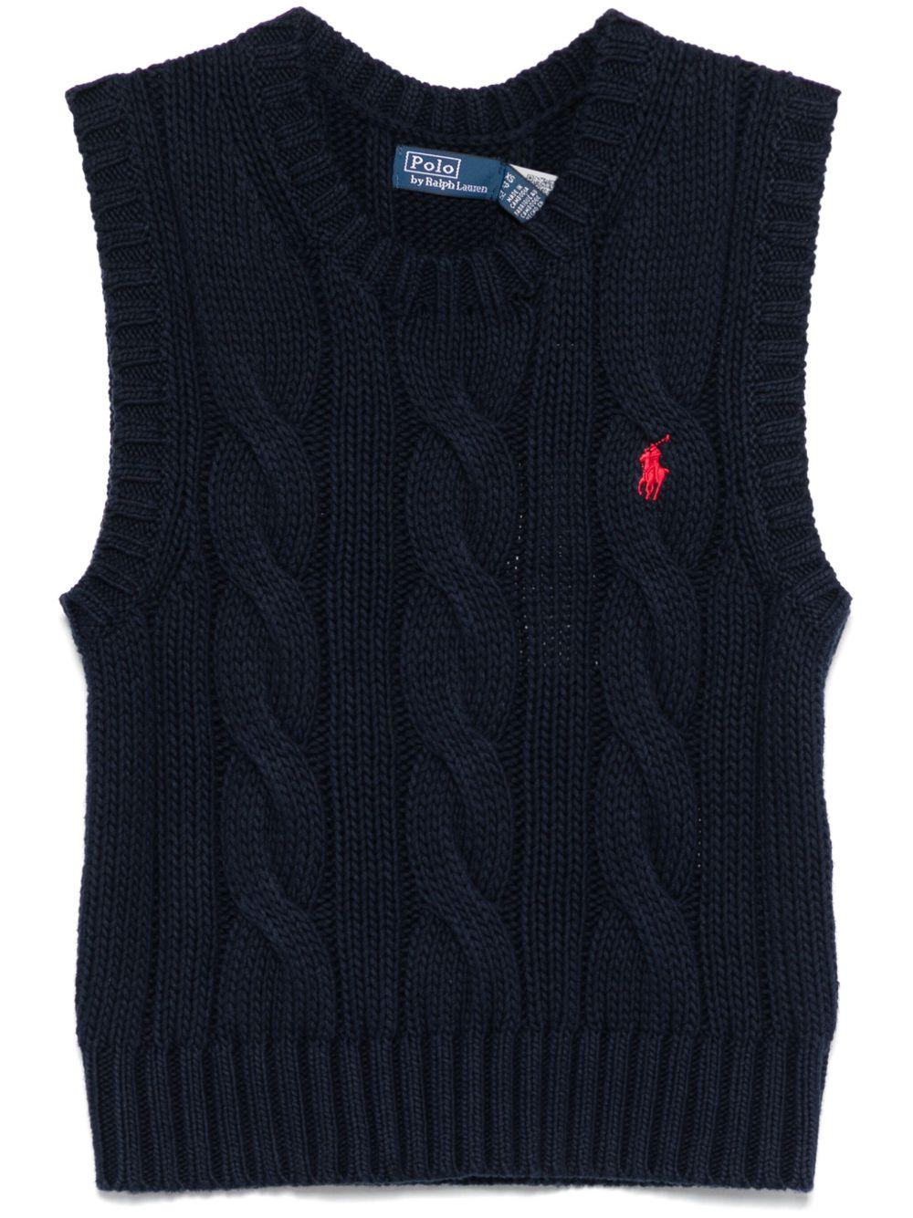 cable-knit vest Product Image