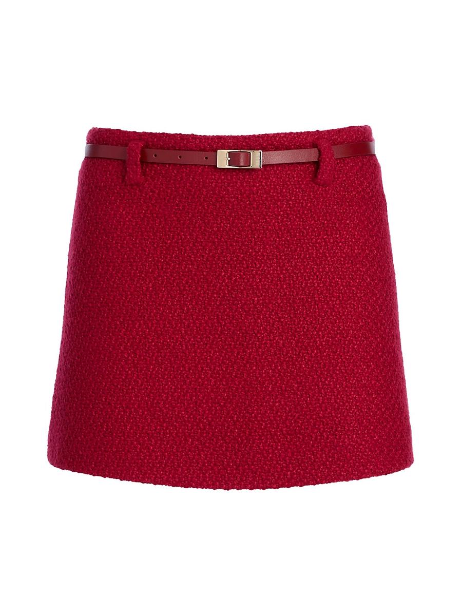 Womens Karla Boucle Mini Skirt Product Image