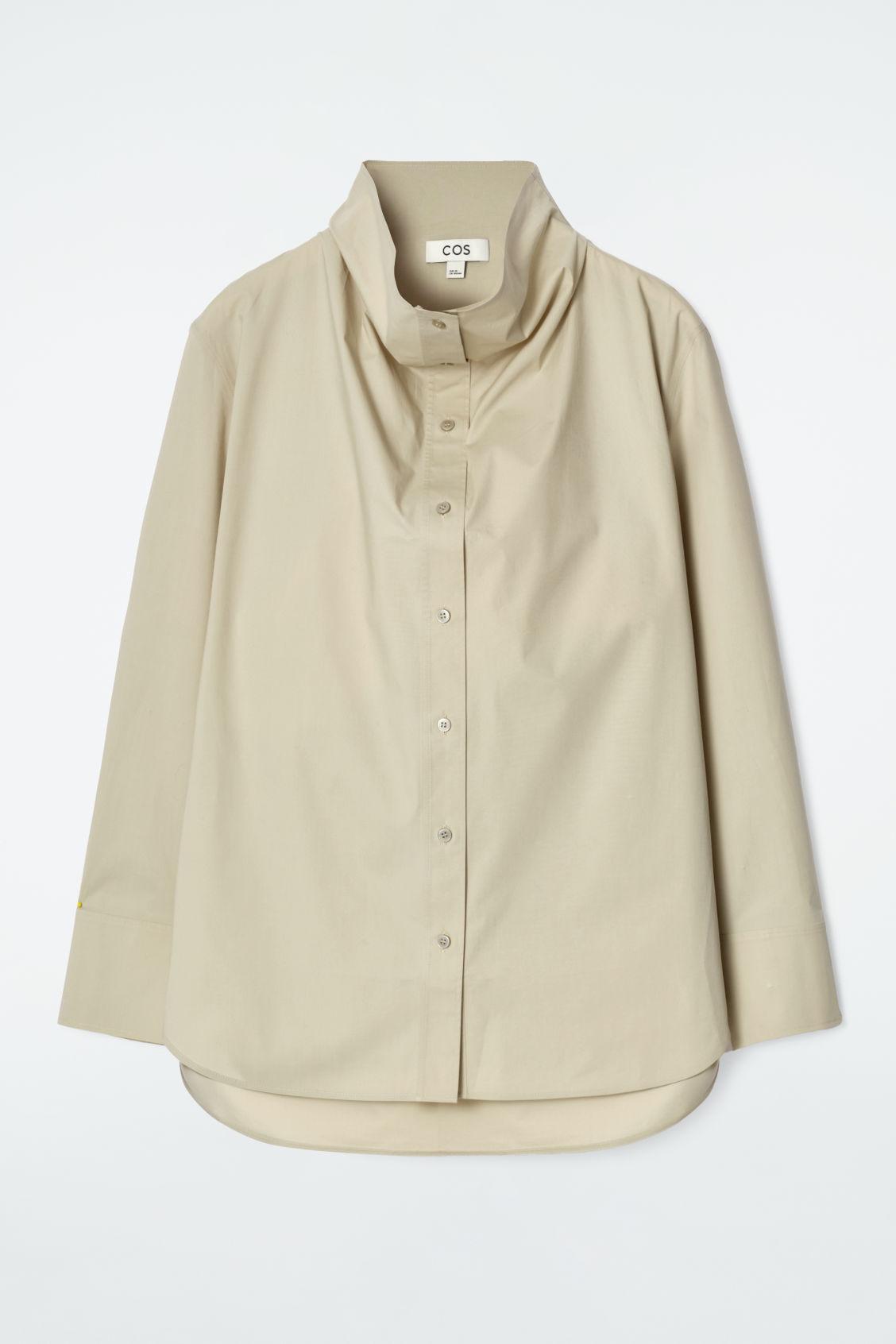 RELAXED FUNNEL-NECK SHIRT Product Image