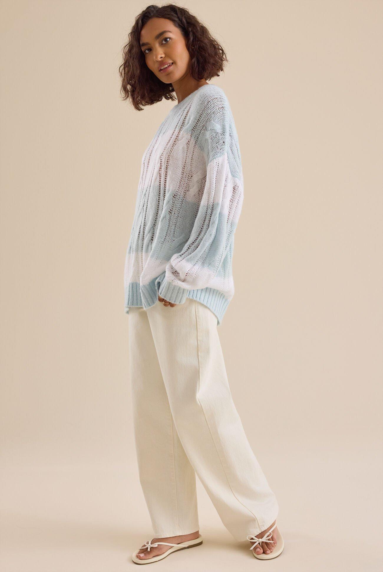 Jovie Oversized Stripe Sweater Product Image