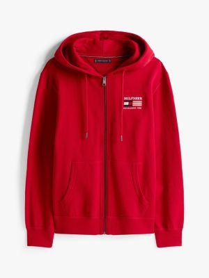 Embroidered Monotype Logo Zip Hoodie Product Image