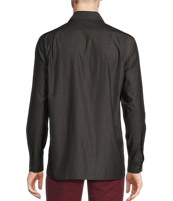 Cremieux Blue Label Chamonix Collection Mini Geometric Print Long Sleeve Woven Shirt Product Image