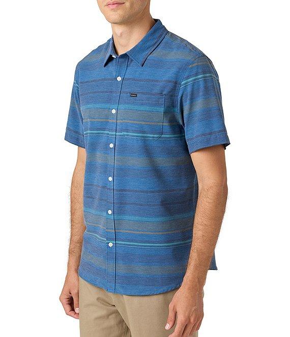 O'Neill TRVLR UPF Traverse Relaxed Fit Short Sleeve Striped Woven Shirt Product Image