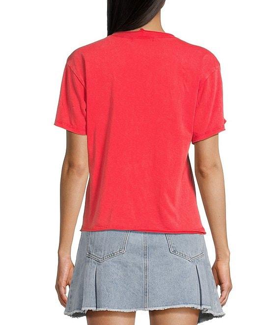 C&V Chelsea & Violet Crew Neck Short Sleeve Front Pocket Coordinating T-Shirt Product Image