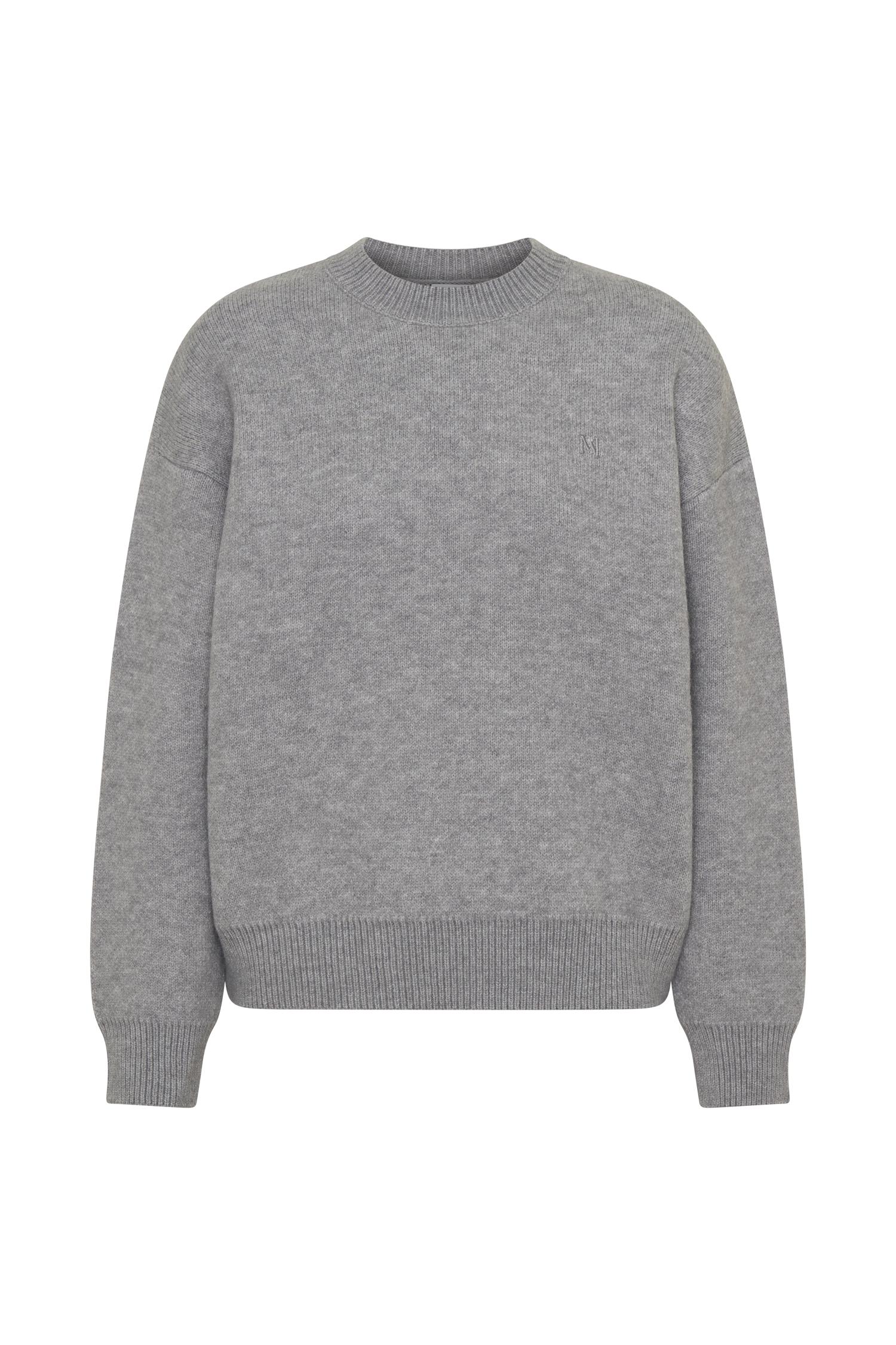 Lulu Oversized Knit Jumper - Grey Marle Product Image