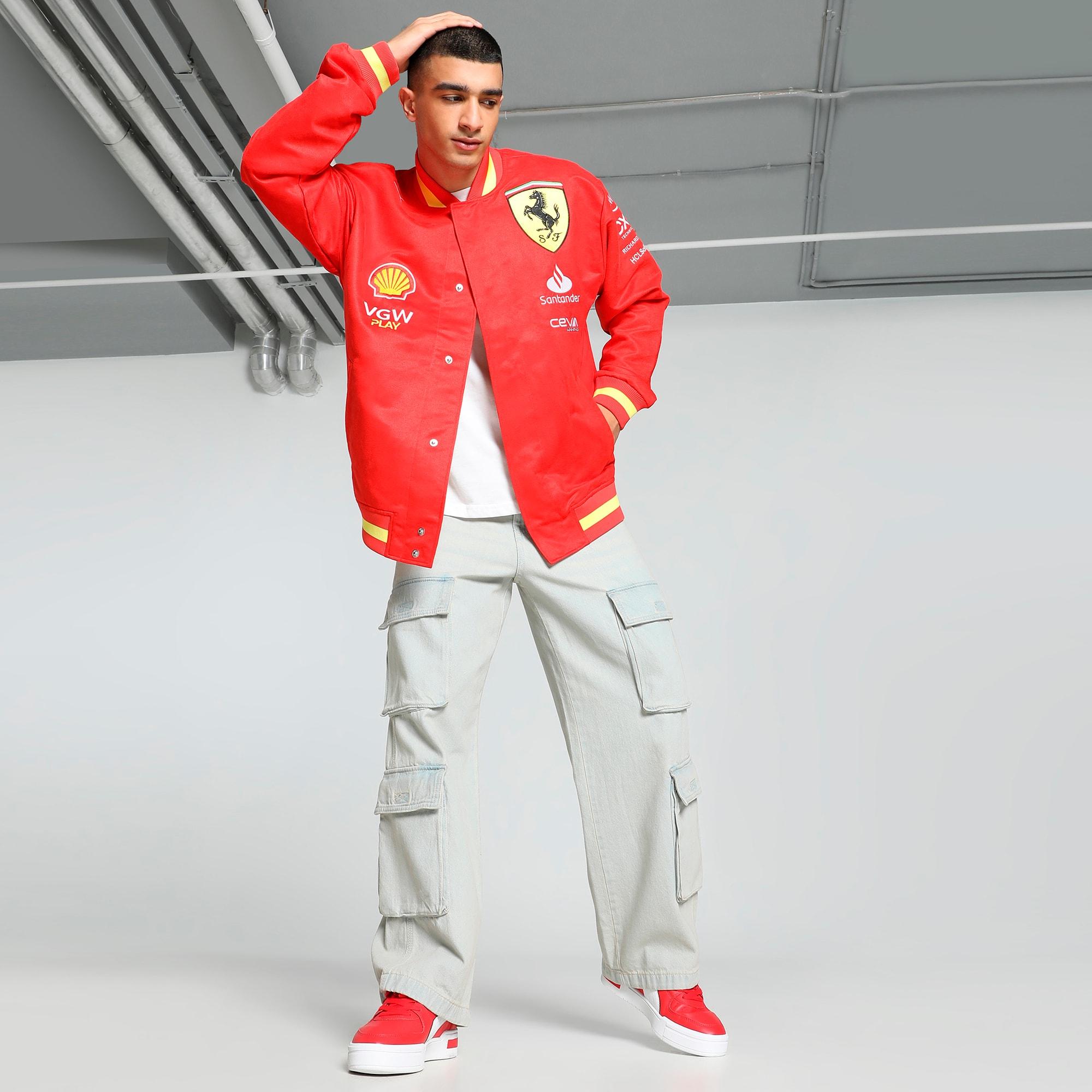 Scuderia Ferrari Team Men's Varsity Jacket Product Image