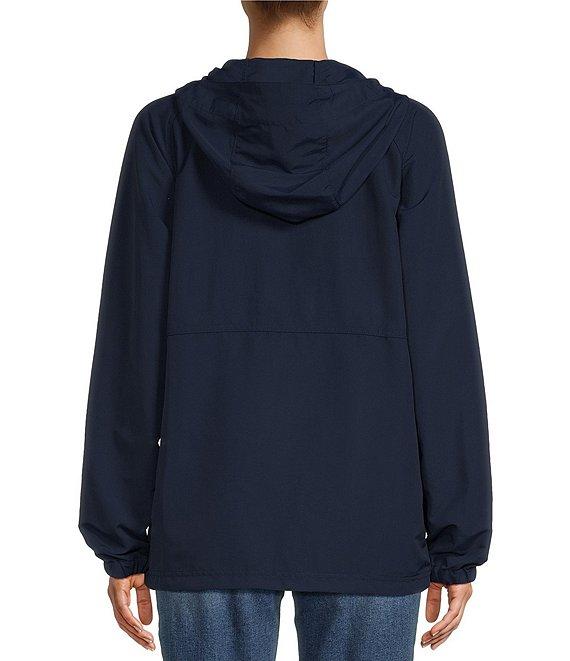 L.L.Bean Mountain Classic Anorak Stand Collar Long Sleeve Kangaroo Pocket Quarter-Zip Pullover Jacket Product Image