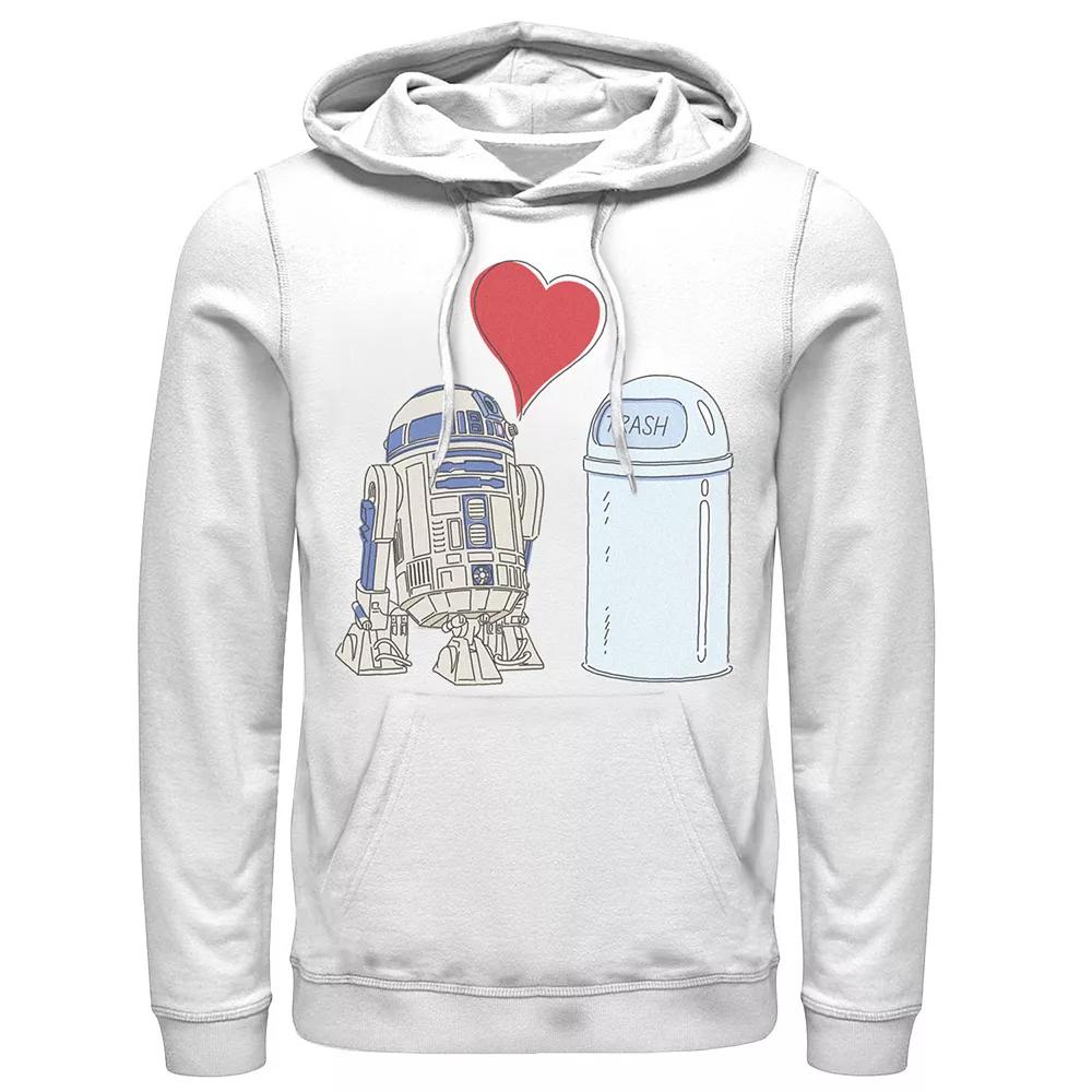 Men's Star Wars R2-D2 Loves Trash Can Hoodie,  Product Image