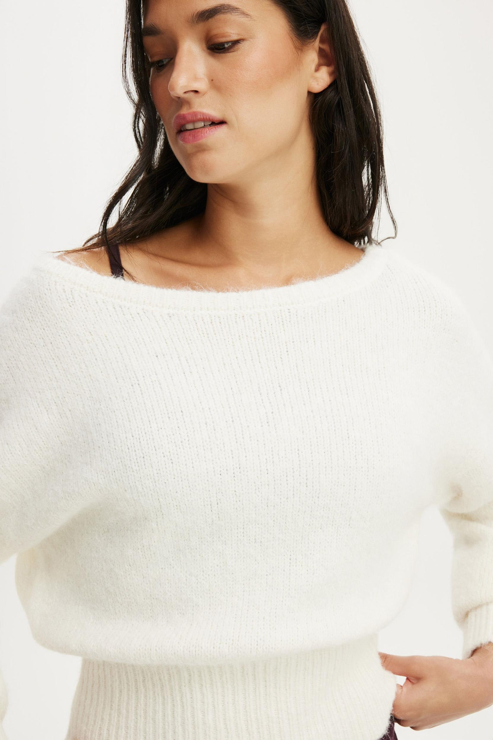 Fluffy Off The Shoulder Knit Product Image