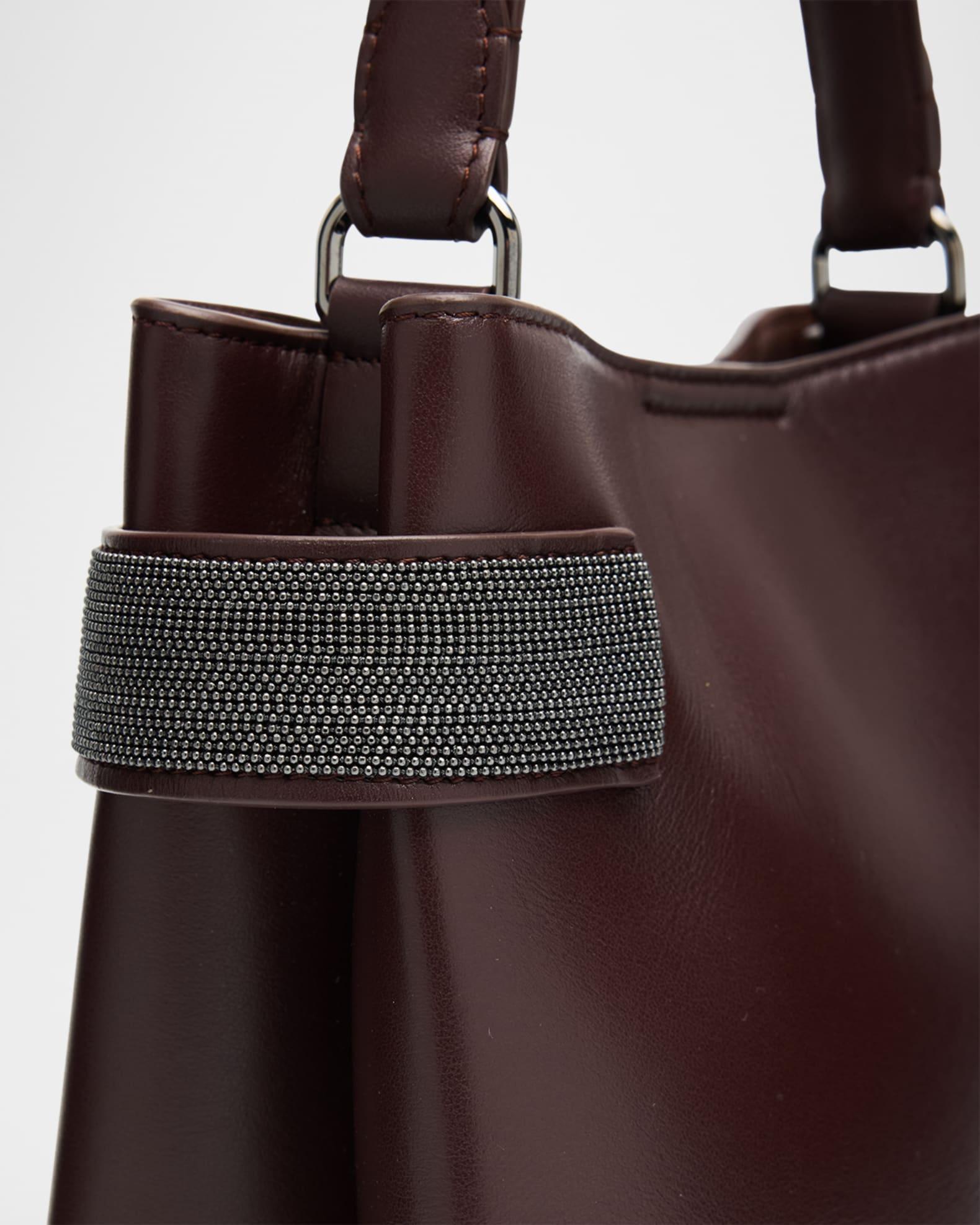 Essence Monili Leather Top-Handle Bag Product Image