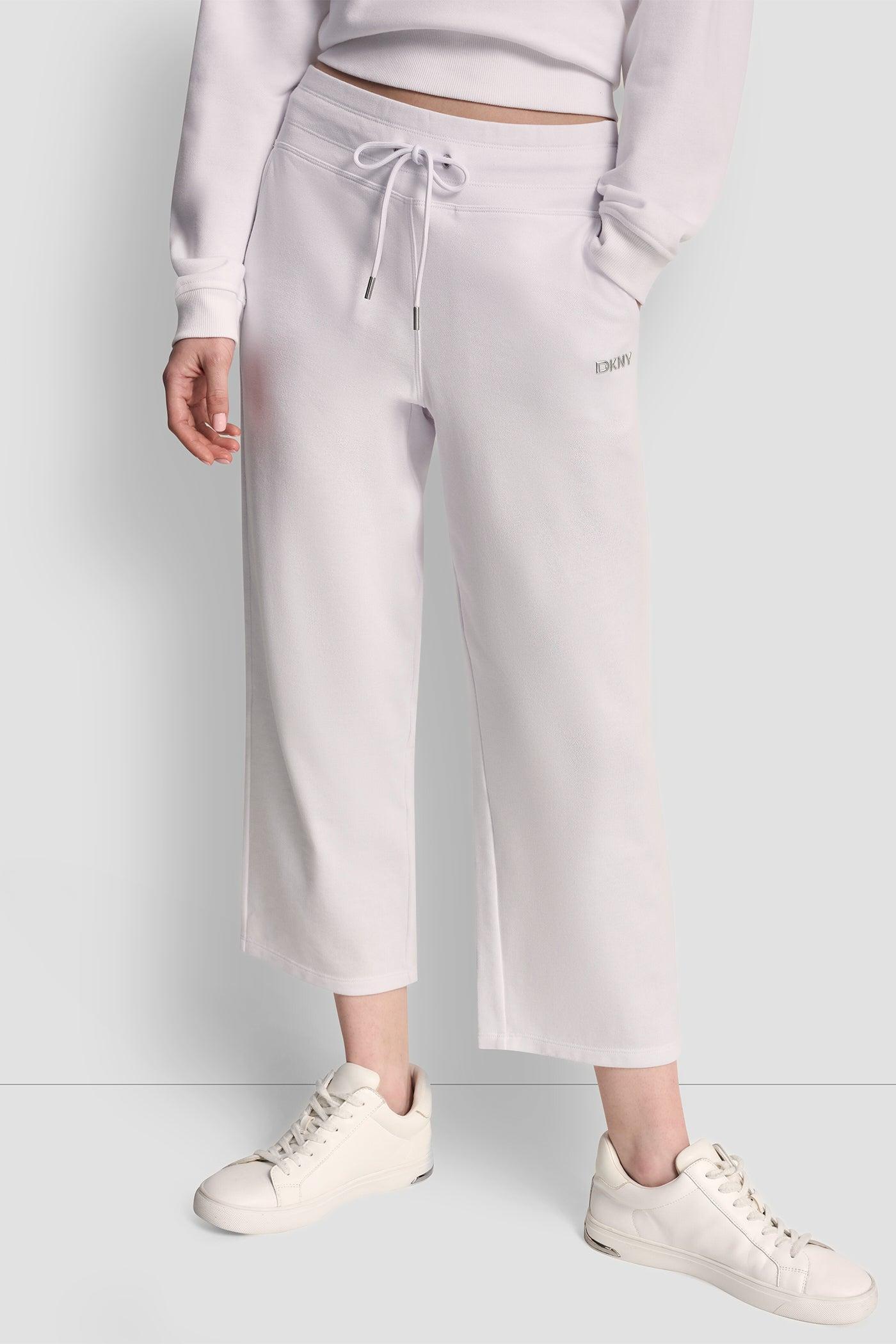 METALLIC BUBBLE LOGO CROPPED HIGH-RISE PANTS Product Image