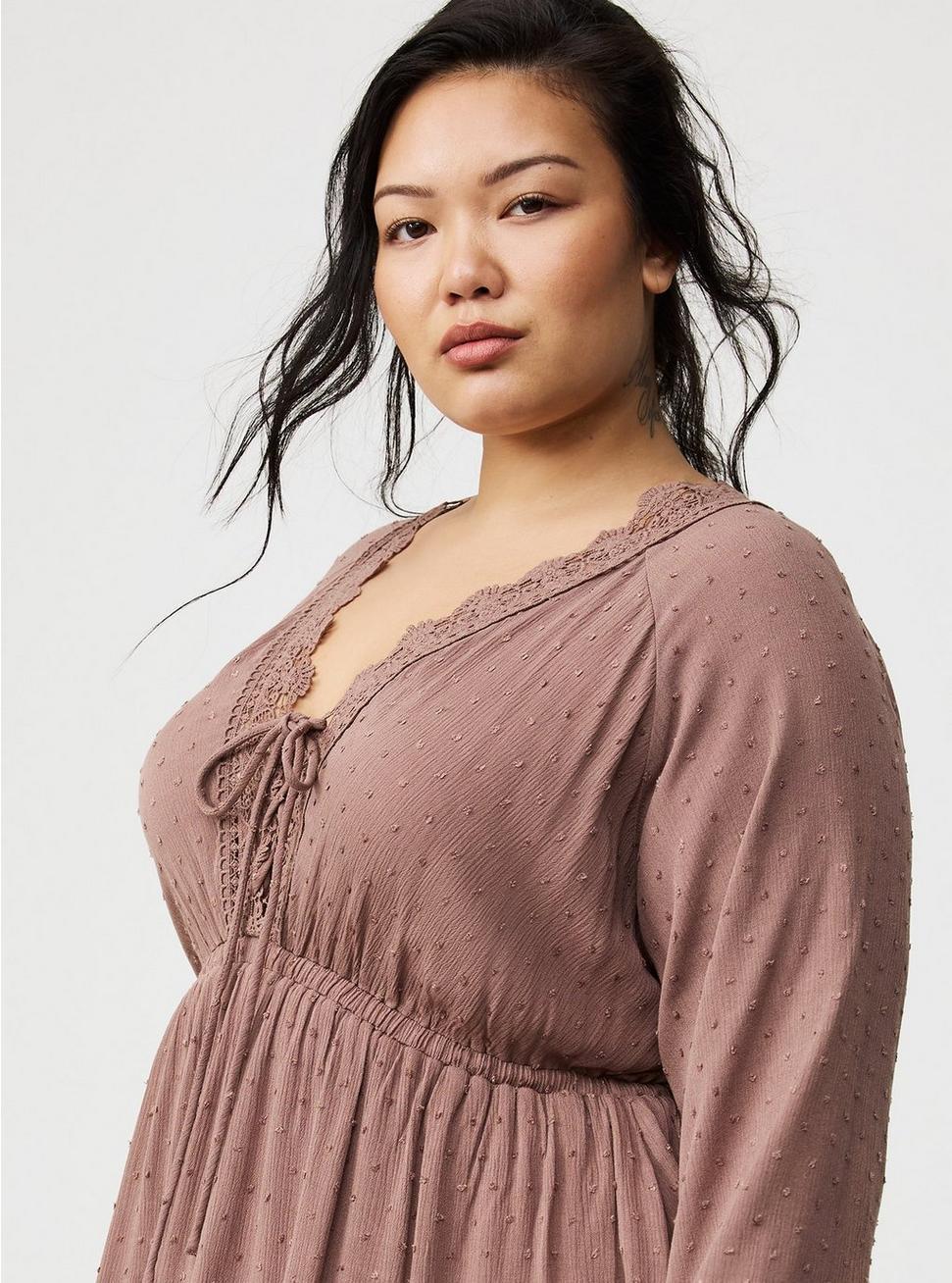 Mini Clipdot Dolman-Sleeve Dress Product Image